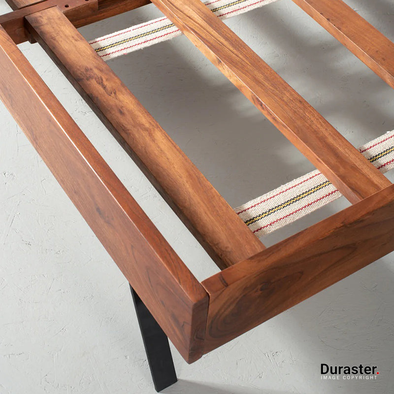 Brooklyn Acacia Wood Bed #11 - Image 4
