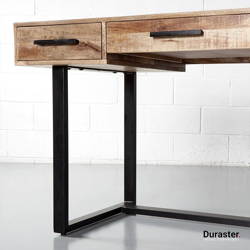 Brooklyn Mango Wood Writing Desk #3 - Image 7