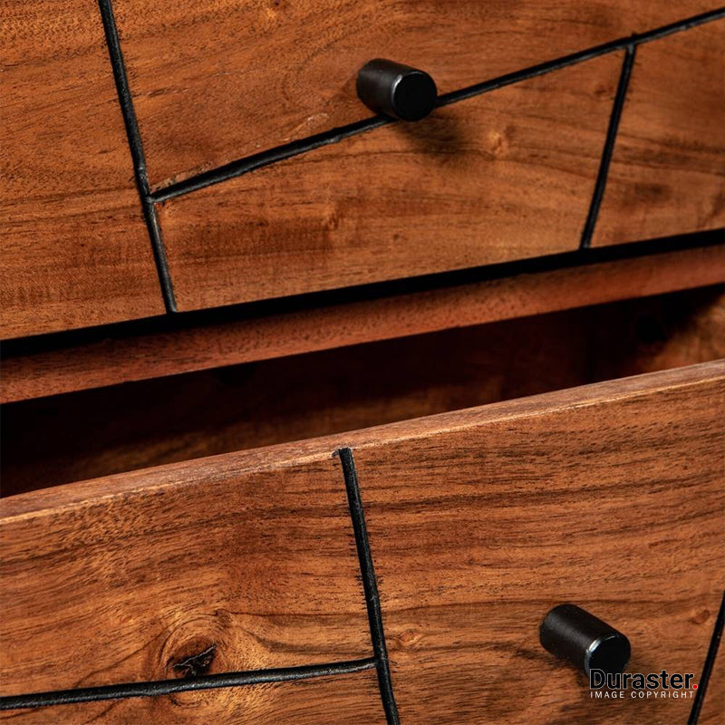 Brooklyn Acacia Wood Nightstand #12 - Image 5