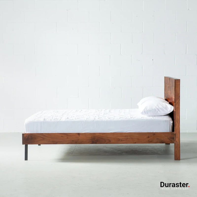 Brooklyn Acacia Wood Bed #11 - Image 3