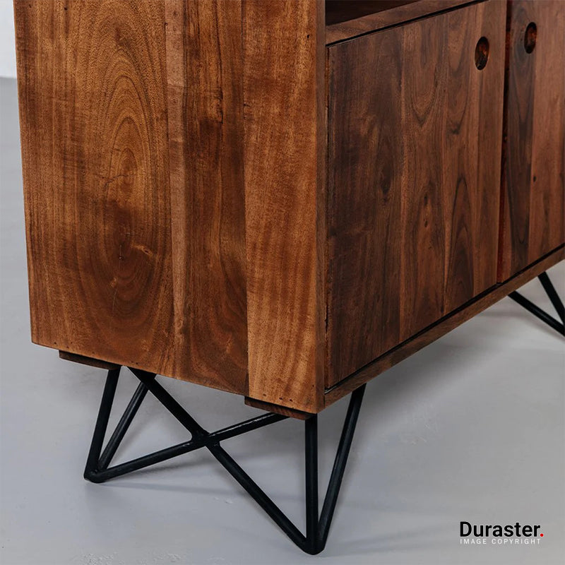 Brooklyn Acacia Wood Modern Bookshelf #15 - Image 4