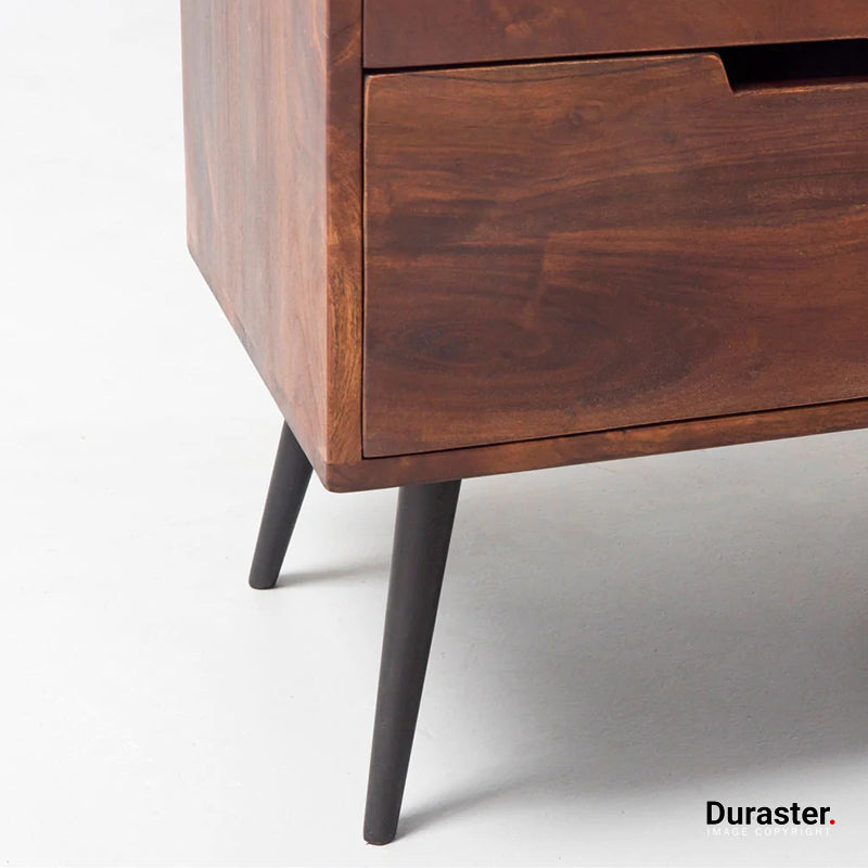 Brooklyn Acacia Wood Nightstand #9 - Image 4