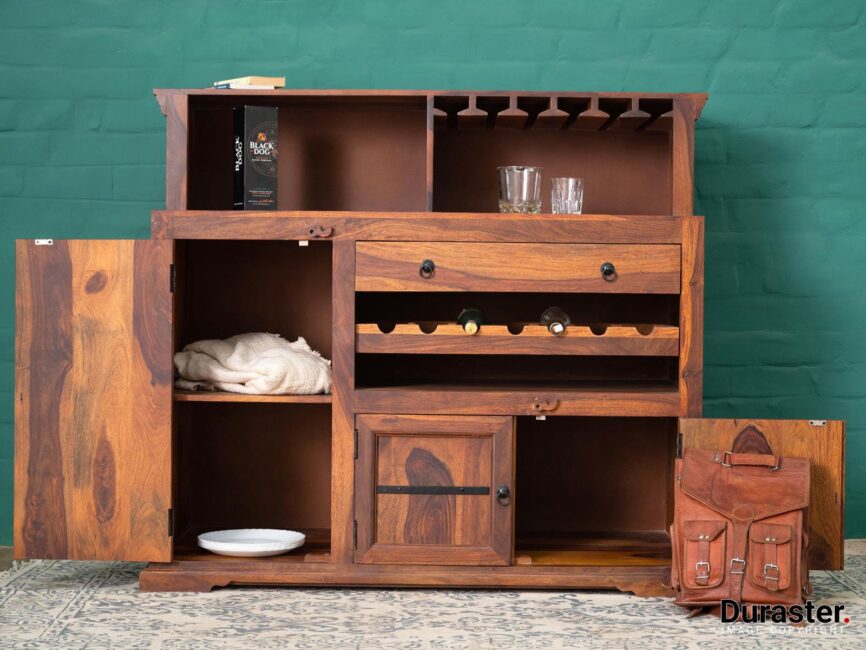 Vismit Sheesham Classic Bar Cabinet #2 - Duraster