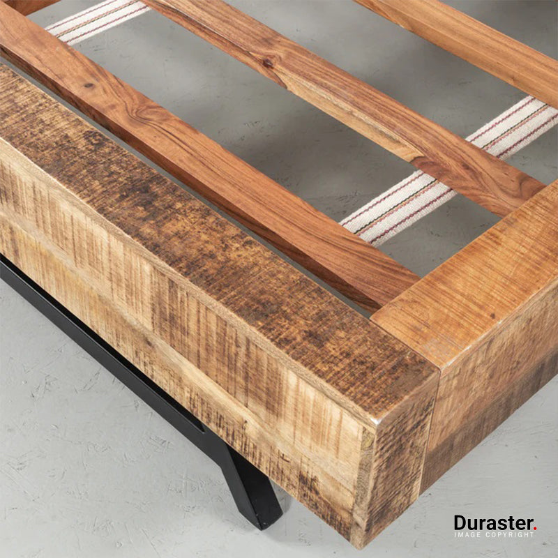 Brooklyn Mango Wood Bed #1 - Image 4