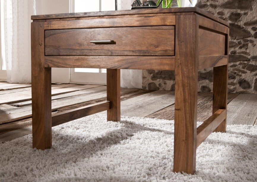 Bison Elegant multi-utility Side Table with Drawer - Duraster