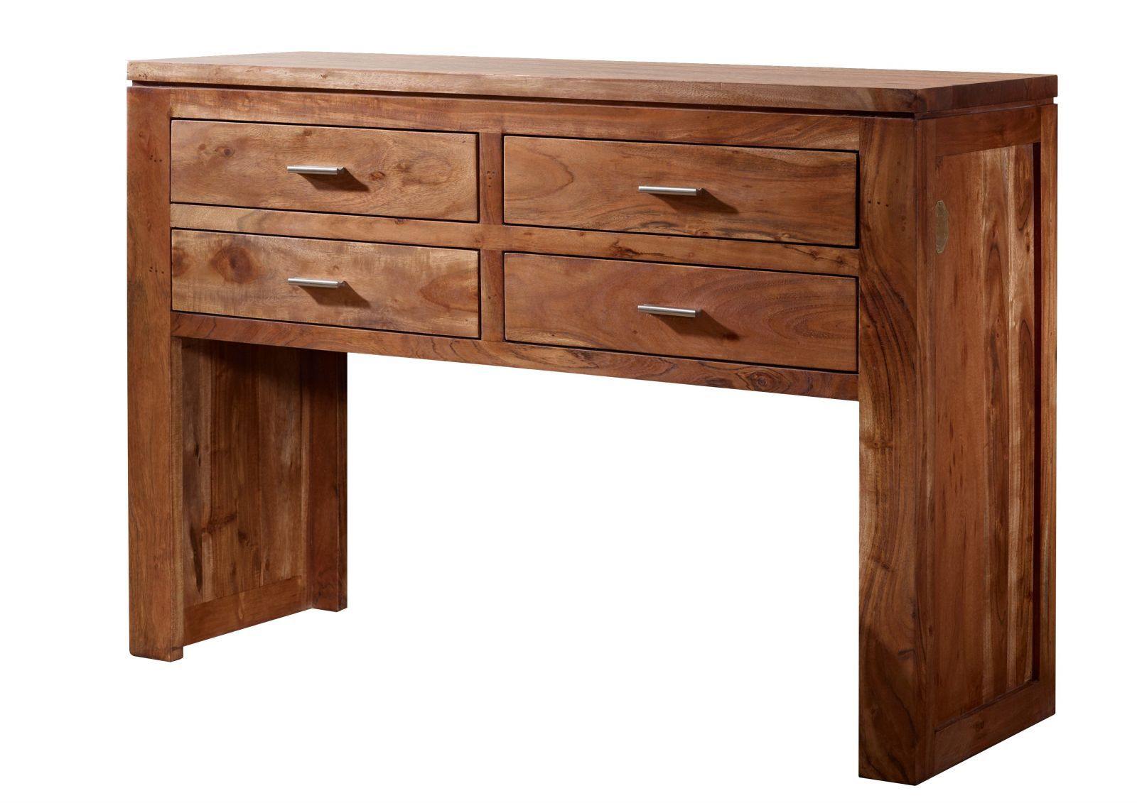 Bison Modern Design Acacia Wood Console Table - Duraster
