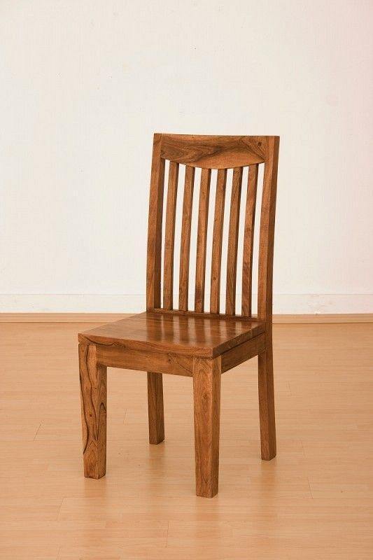 Bison Modern Acacia Wood Sleek Chair - Duraster