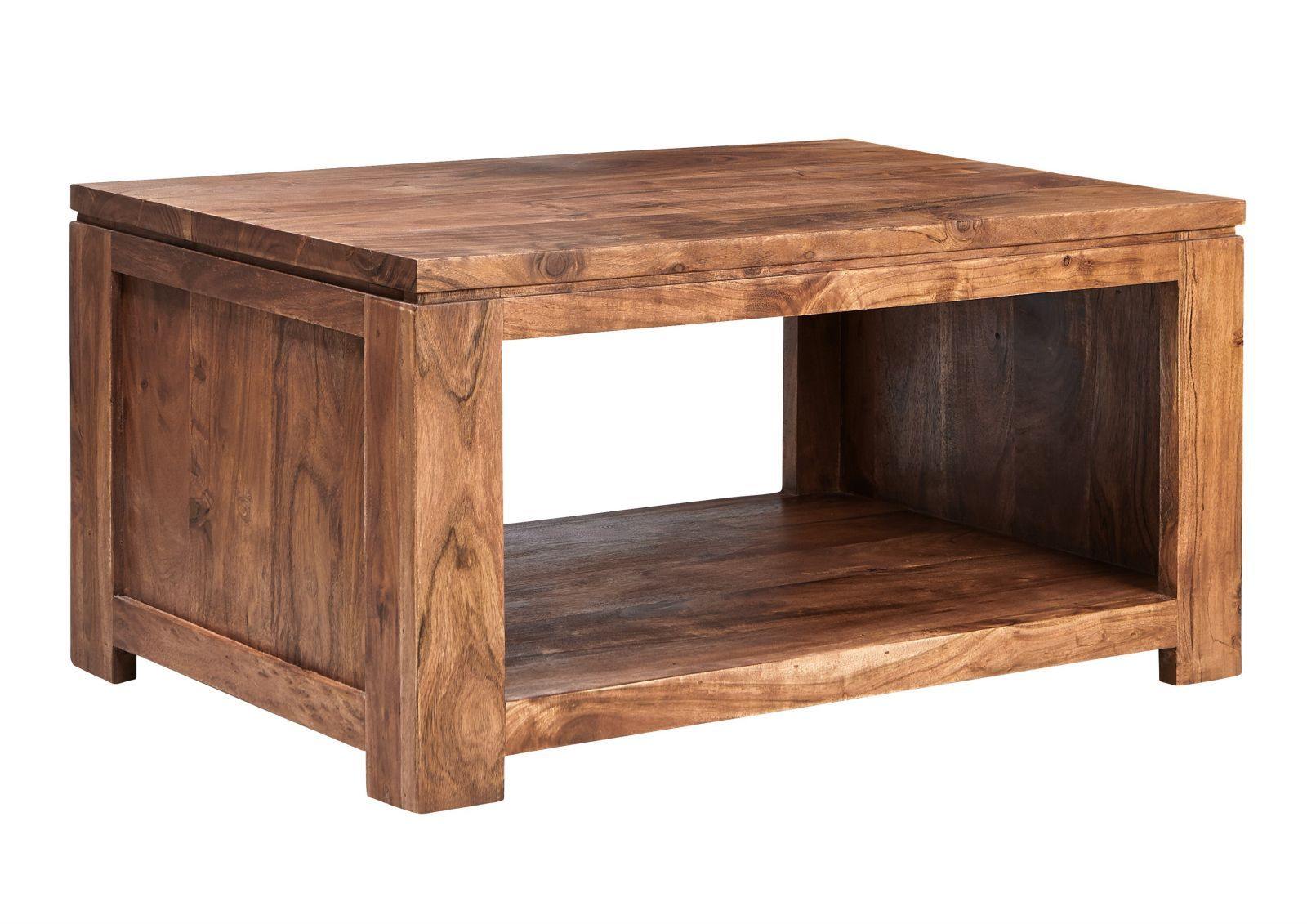 Bison Modern Acacia Wood Elegant Coffee Table - Duraster