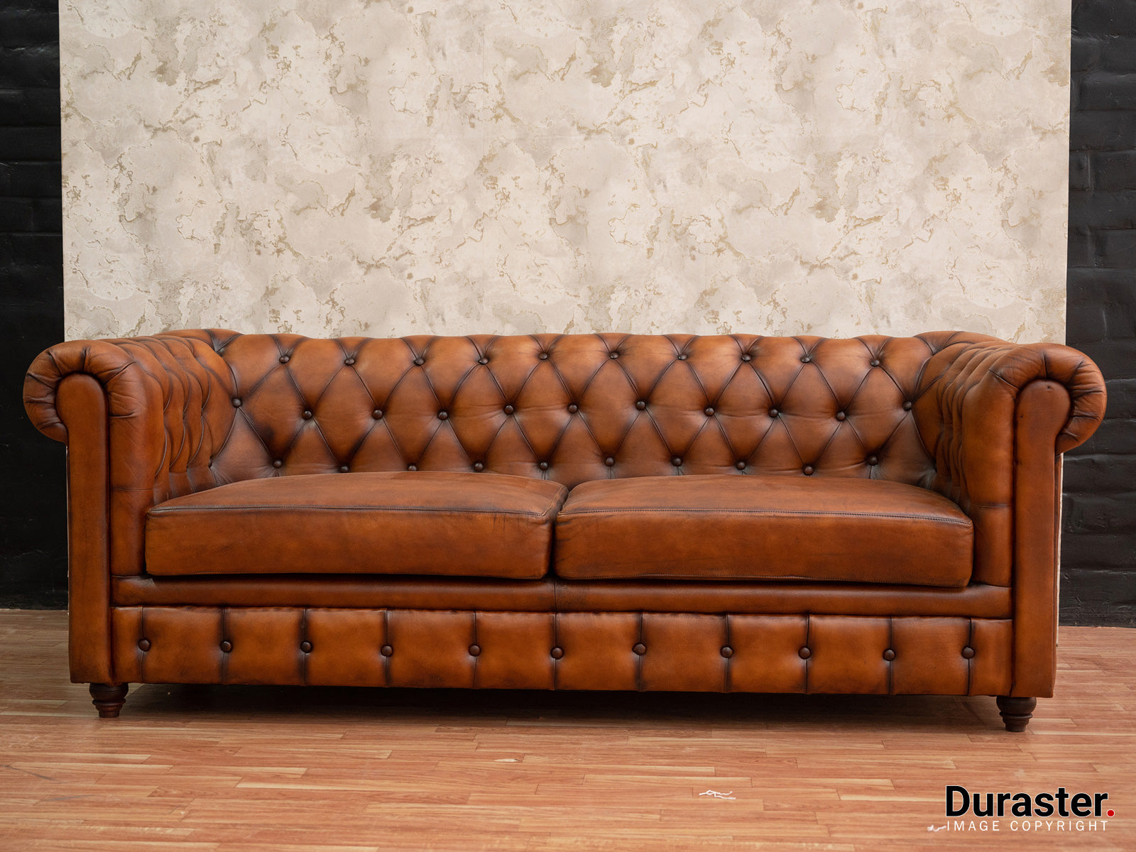 Duraster Chesterfield Traditional Two Seater Sofas #6 - Image 4
