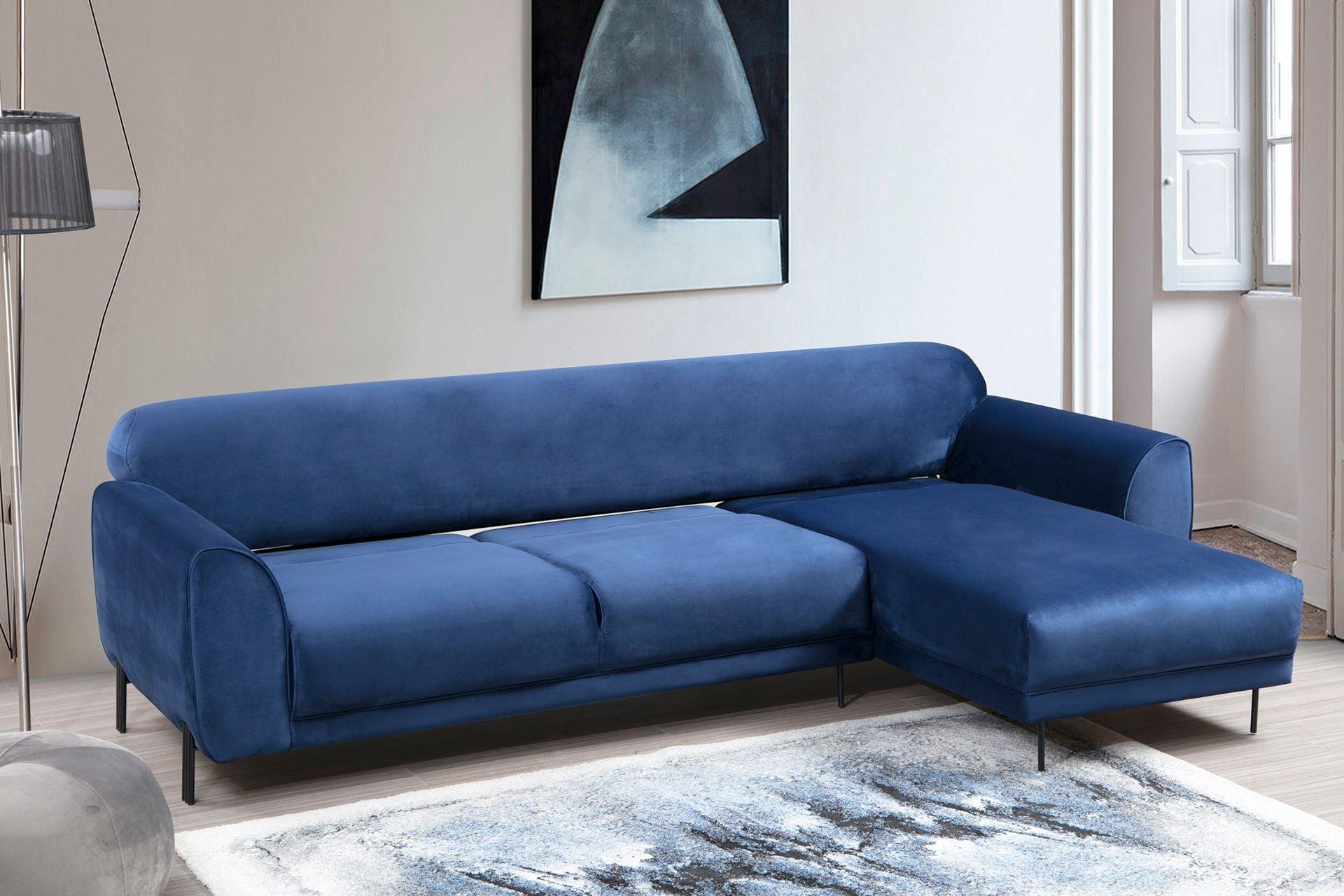 Diana Corner Sofa Blue#4 - Duraster