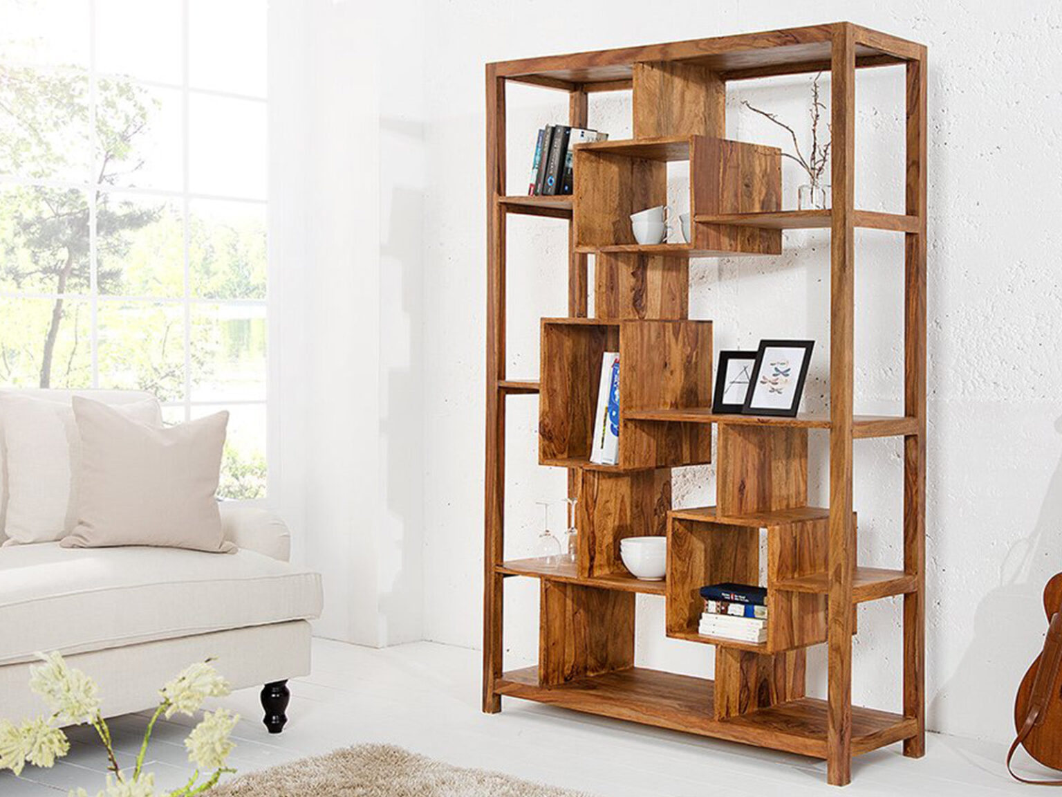 Sheesham Wood Bookshelf