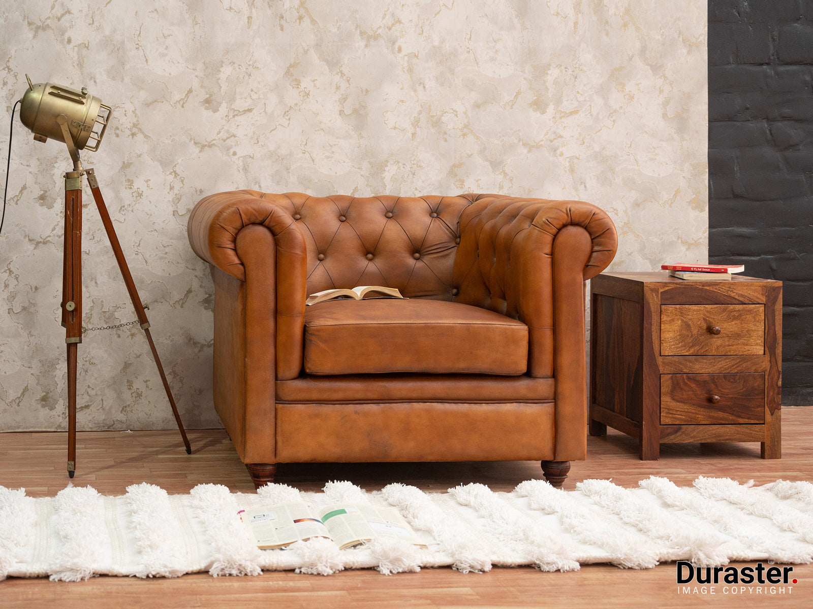 Duraster Chesterfield Traditional One Seater Sofas #4 - Image 2