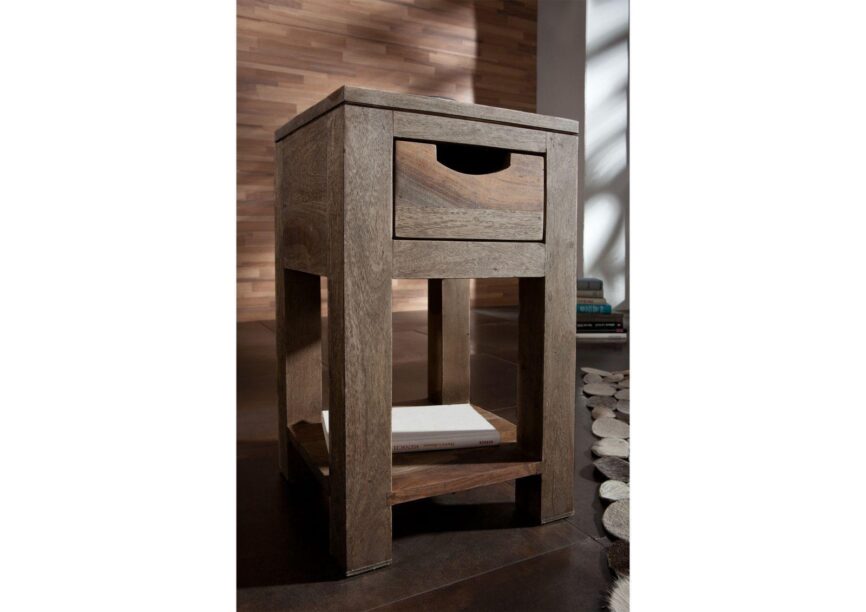 Alpaca Modern Sheesham Wood Side Table #2 - Duraster
