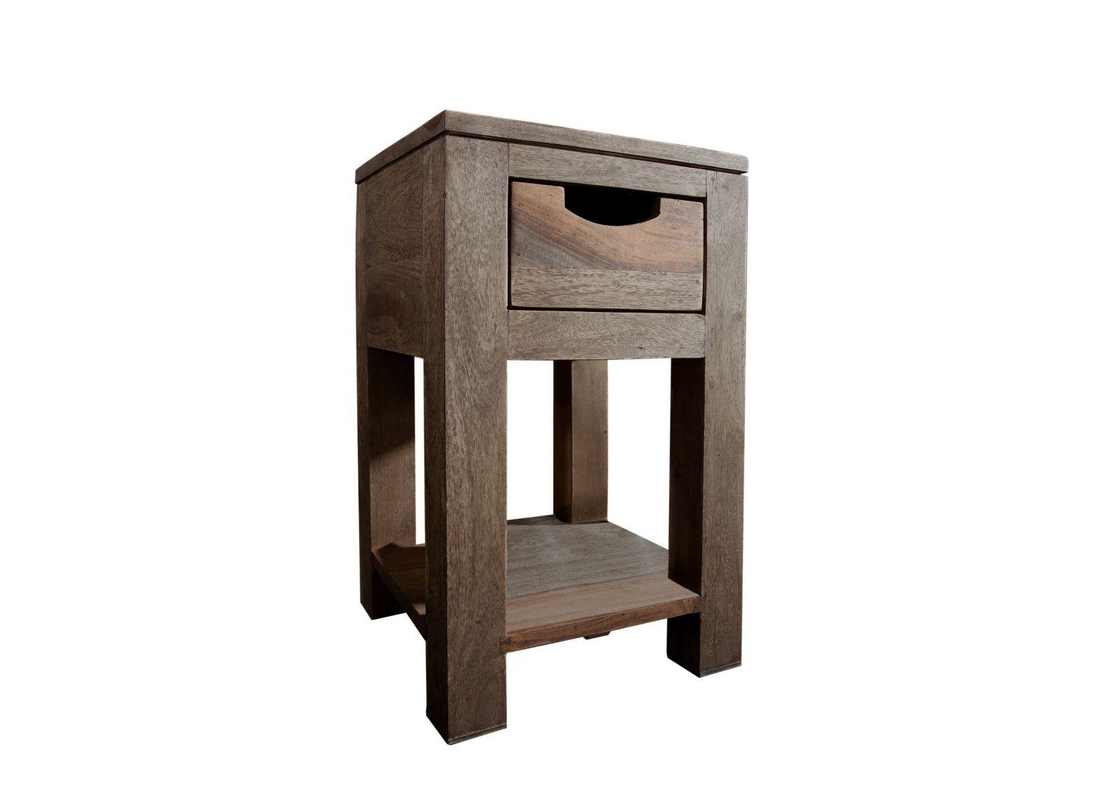 Alpaca Modern Sheesham Wood Side Table #2 - Duraster
