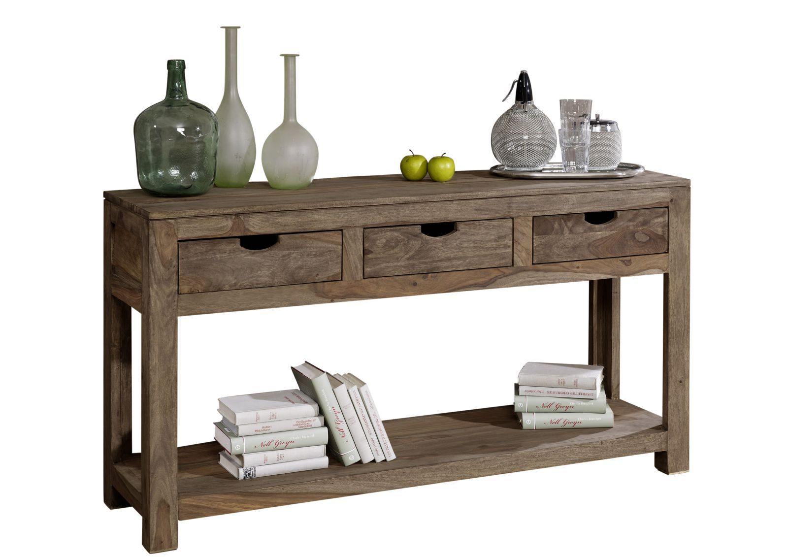Alpaca Modern Sheesham Wood Console Table - Duraster