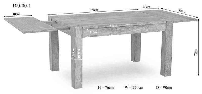 Alpaca Modern Sheesham Wood Dining Table #4 - Duraster