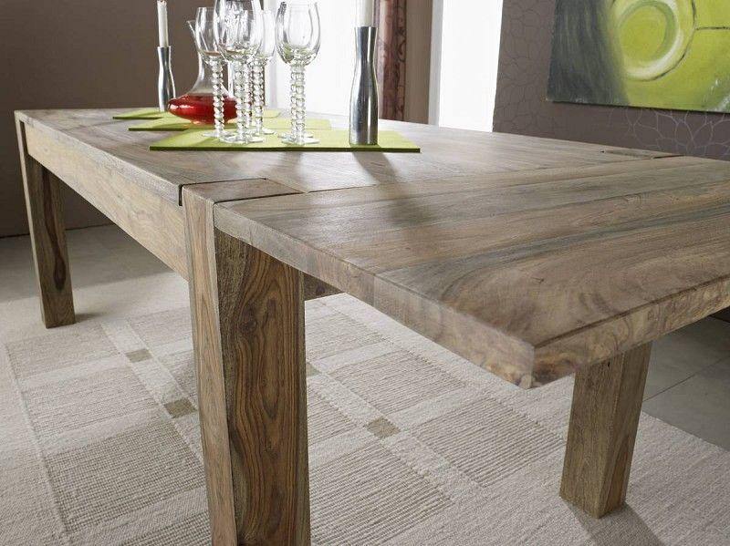 Alpaca Modern Sheesham Wood Dining Table #4 - Duraster