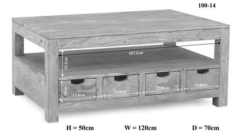 Alpaca Modern Sheesham Coffee Table #1 - Duraster