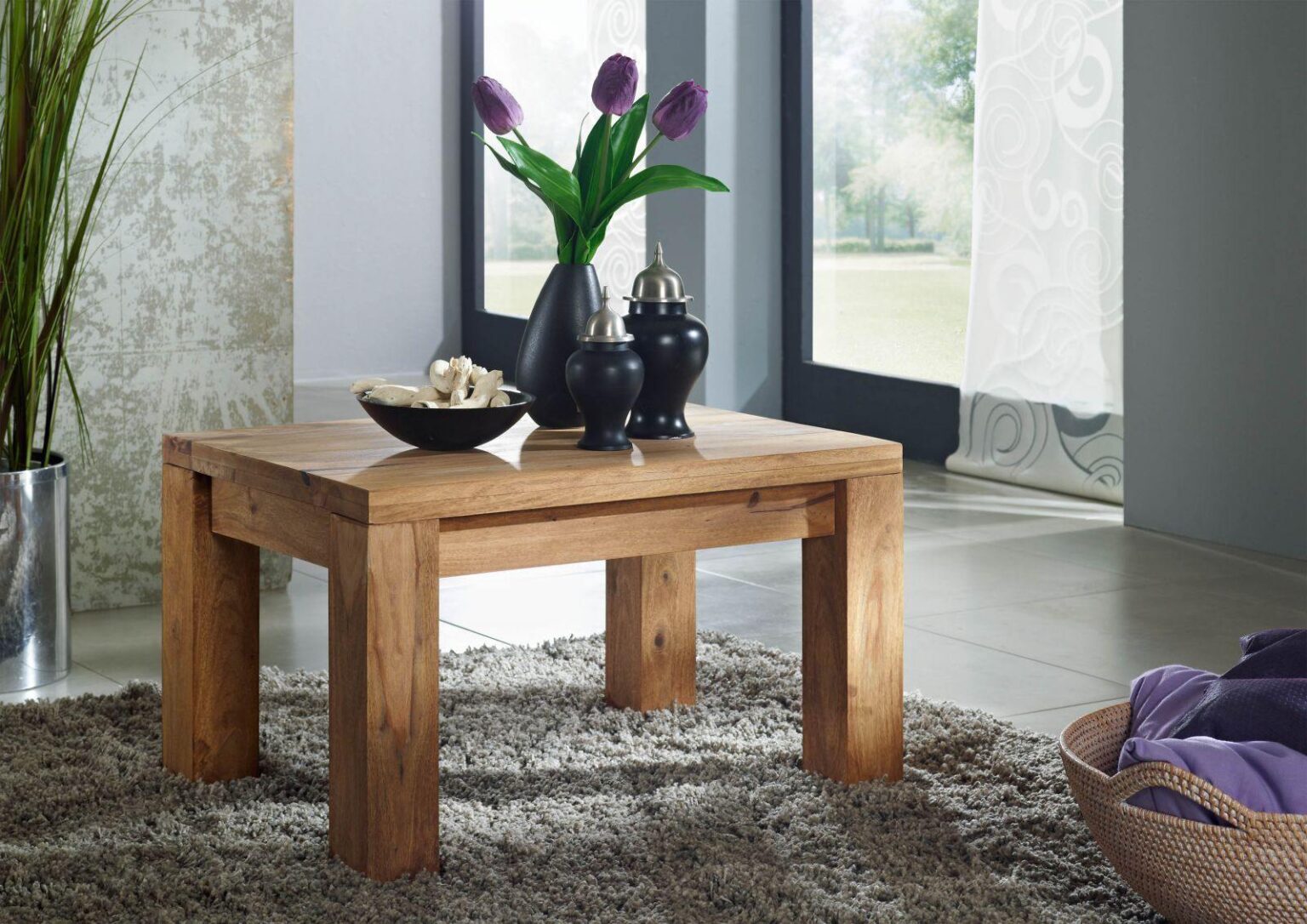 Alpaca Modern Sheesham Wood Coffee Table #6 - Duraster
