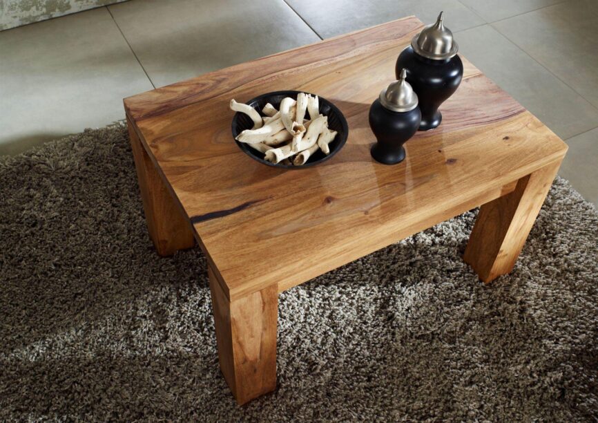 Alpaca Modern Sheesham Wood Coffee Table #6 - Duraster