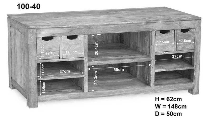 Alpaca Modern Sheesham TV Unit #3 - Duraster