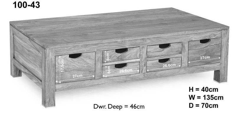 Alpaca Modern Sheesham Coffee Table #3 - Duraster