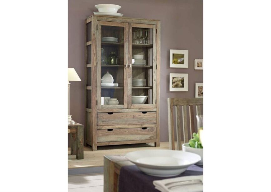 Alpaca Modern Sheesham Display Cabinet #7 - Duraster
