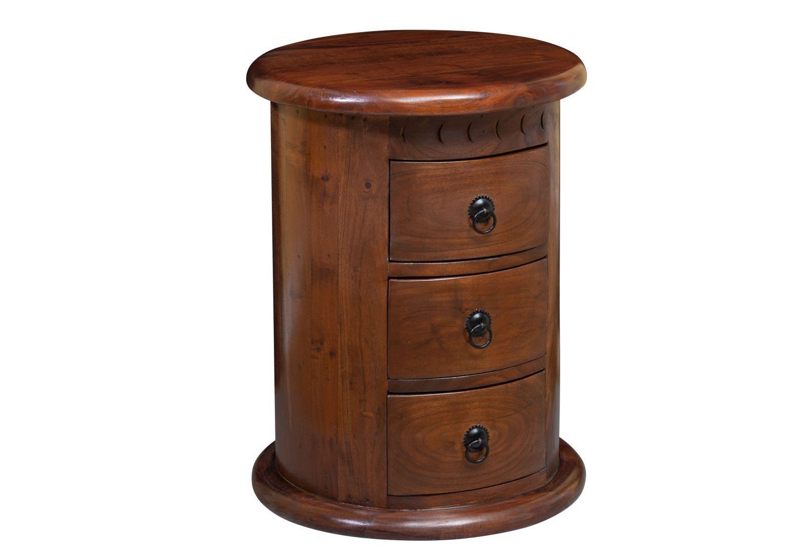Aristocrat Colonial Style Acacia Wood Bed Side - Duraster