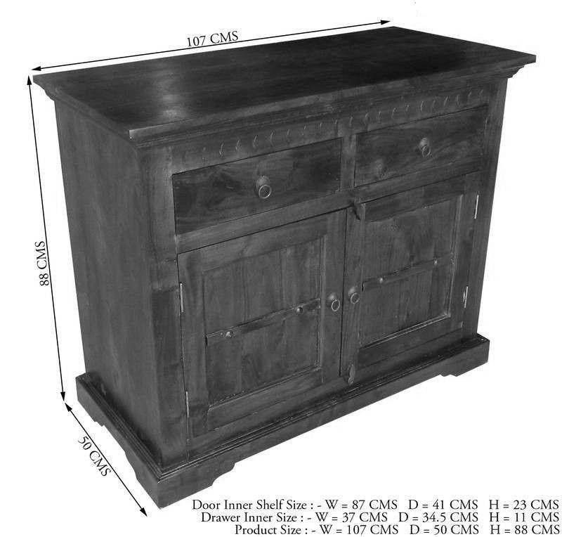 Aristocrat Colonial Acacia Wood Dresser Cabinet #5 - Duraster