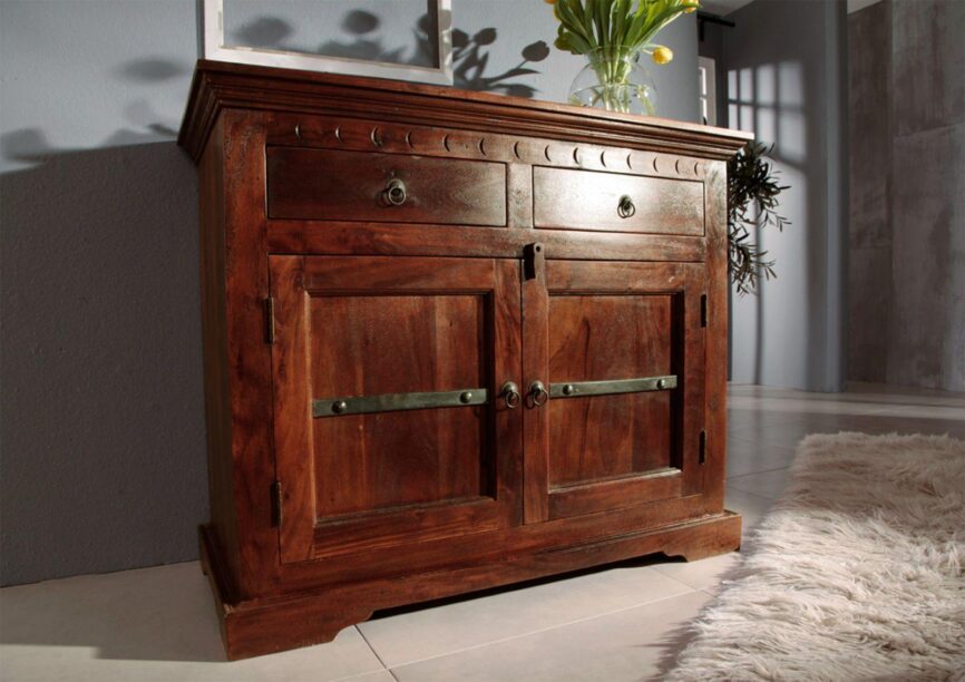 Aristocrat Colonial Acacia Wood Dresser Cabinet #5 - Duraster