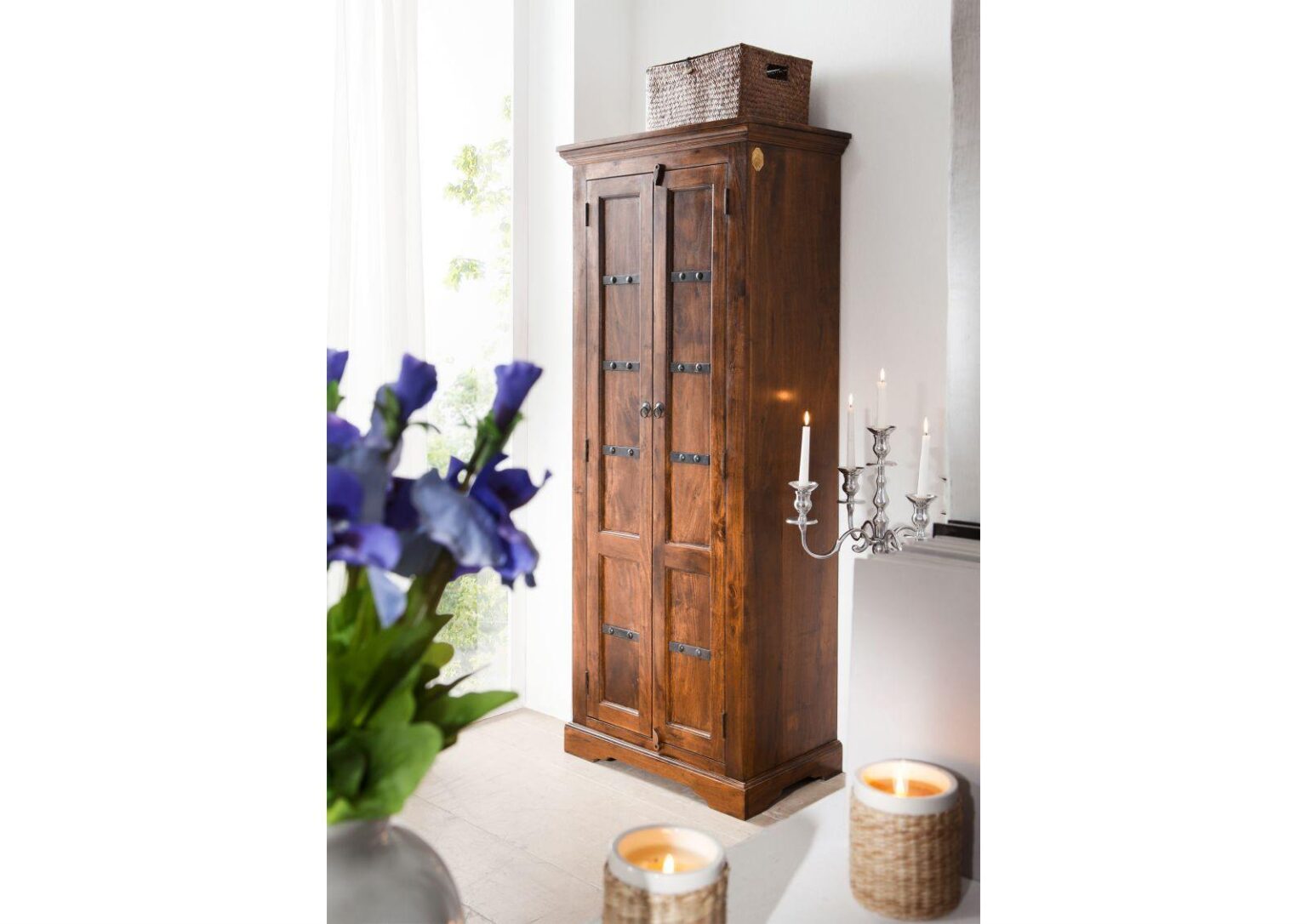 Aristocrat Colonial Acacia Wood Cabinet #4 - Duraster