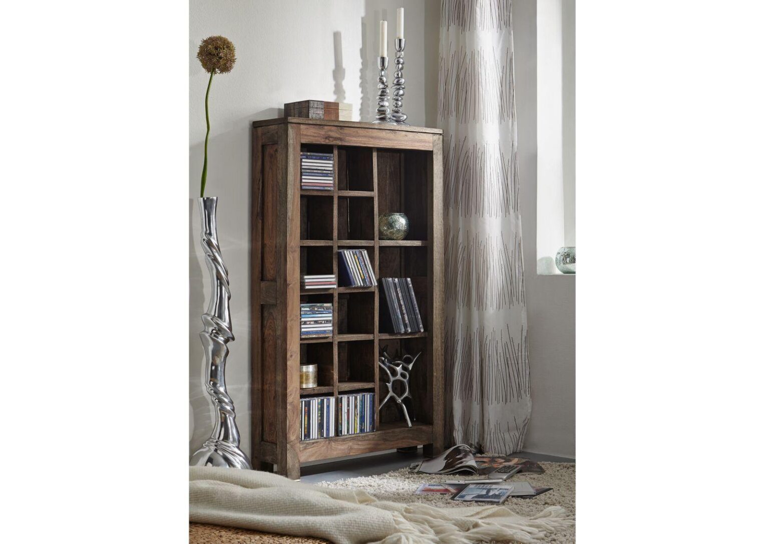 Alpaca Modern Sheesham Wood Book Shelf #1 - Duraster