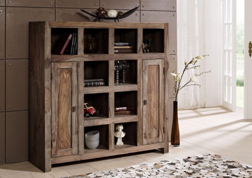 Alpaca Modern Sheesham Wood Book Shelf #2 - Duraster