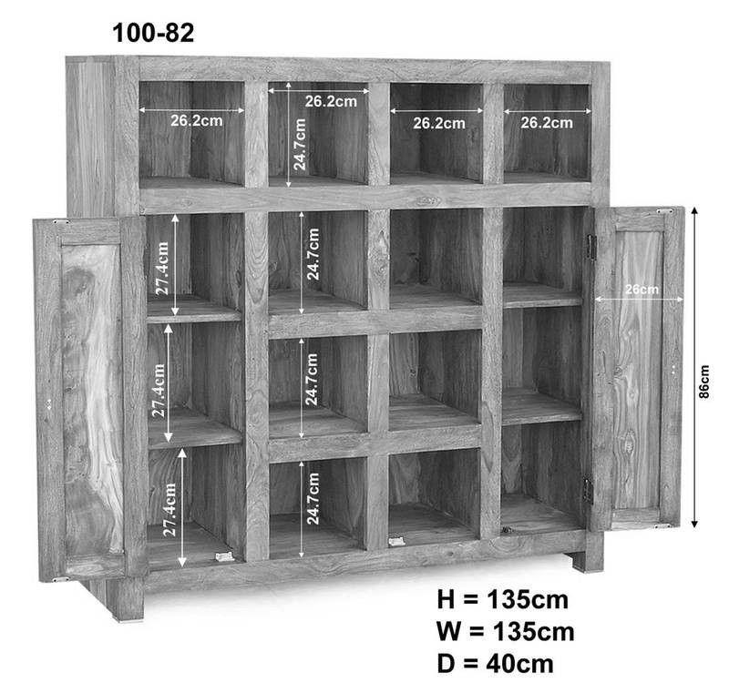 Alpaca Modern Sheesham Wood Book Shelf #2 - Duraster