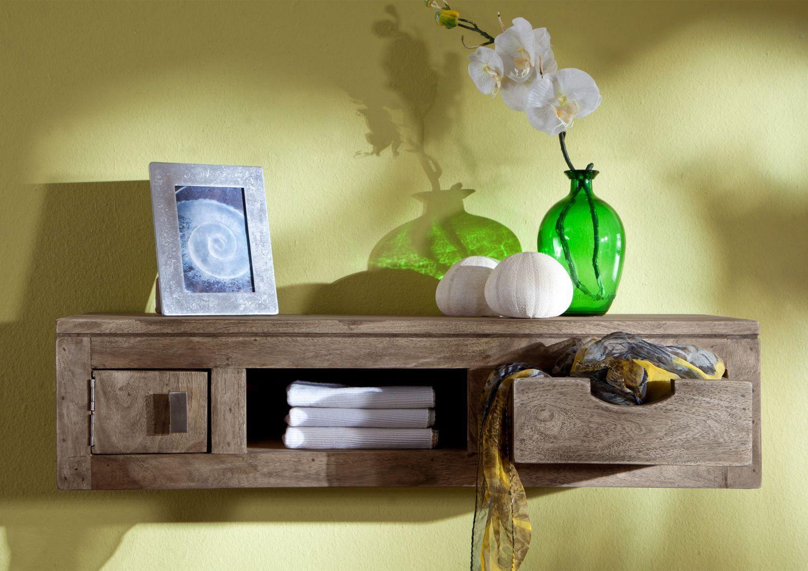 Alpaca Modern Sheesham Wood Wall Cabinet #19 - Duraster
