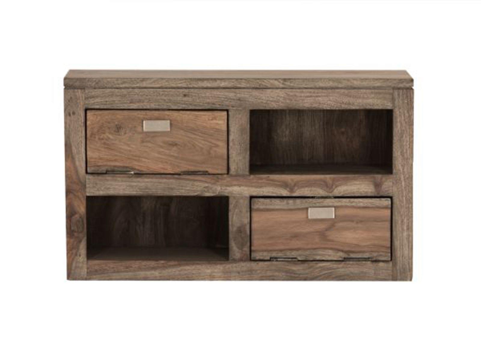 Alpaca Modern Sheesham Wood Wall Shelf Cabinet #17 - Duraster