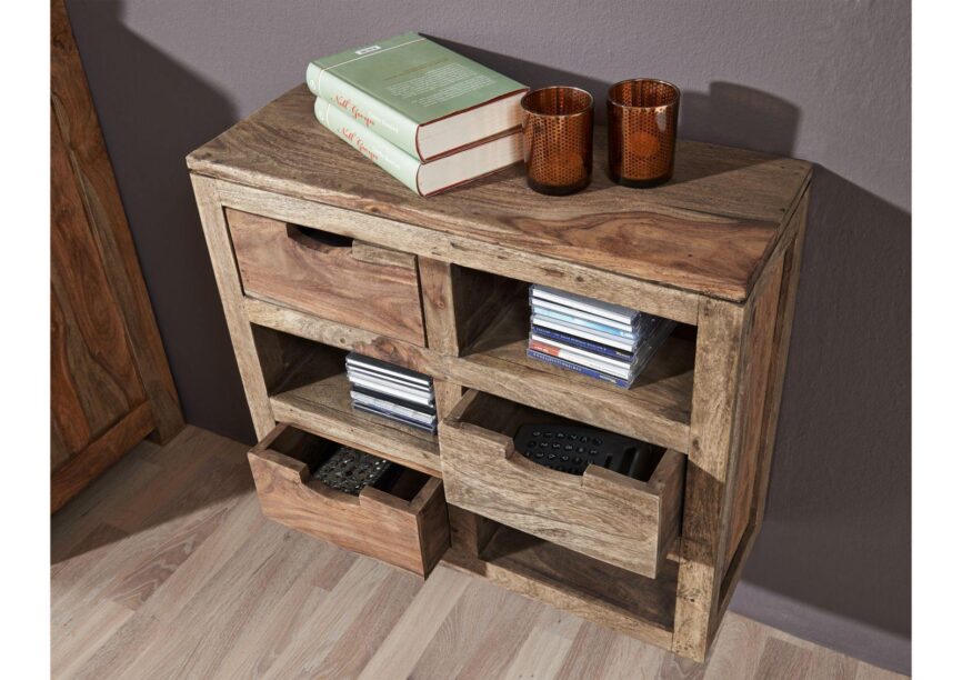 Alpaca Modern Sheesham Wood Wall Cabinet #18 - Duraster