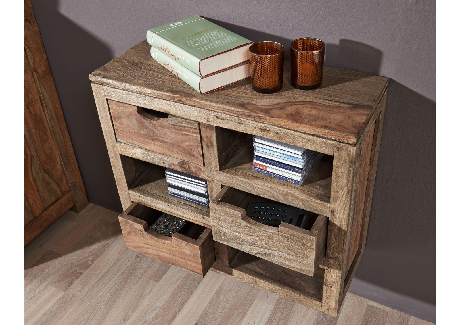 Alpaca Modern Sheesham Wood Wall Cabinet #18 - Duraster