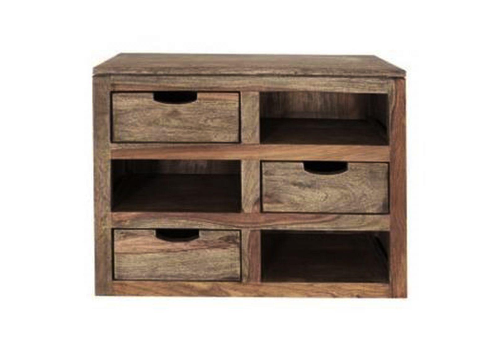 Alpaca Modern Sheesham Wood Wall Cabinet #18 - Duraster