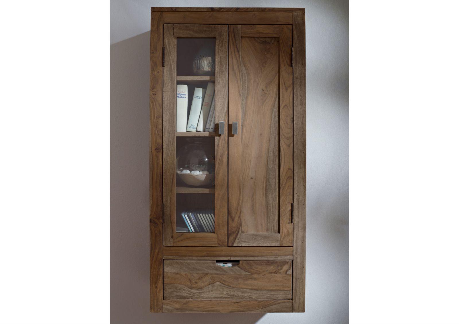 Alpaca Modern Sheesham Wood Hanging Shelf Cabinet #1 - Duraster
