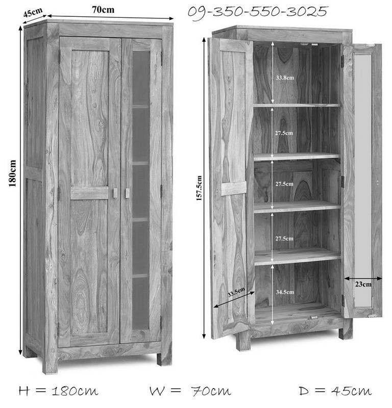 Alpaca Modern Sheesham Wood Wardrobe Cabinet #16 - Duraster
