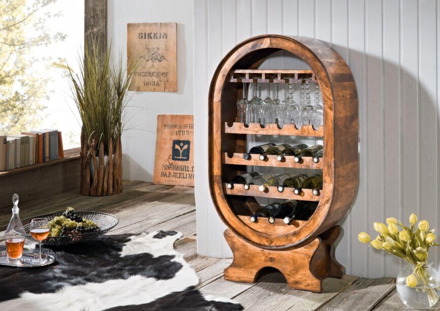 Aristocrat Acacia Antique Wine Rack #1 - Duraster