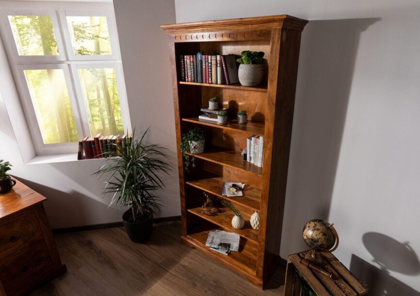 Aristocrat Acacia Colonial Wooden Bookshelf #1 - Duraster