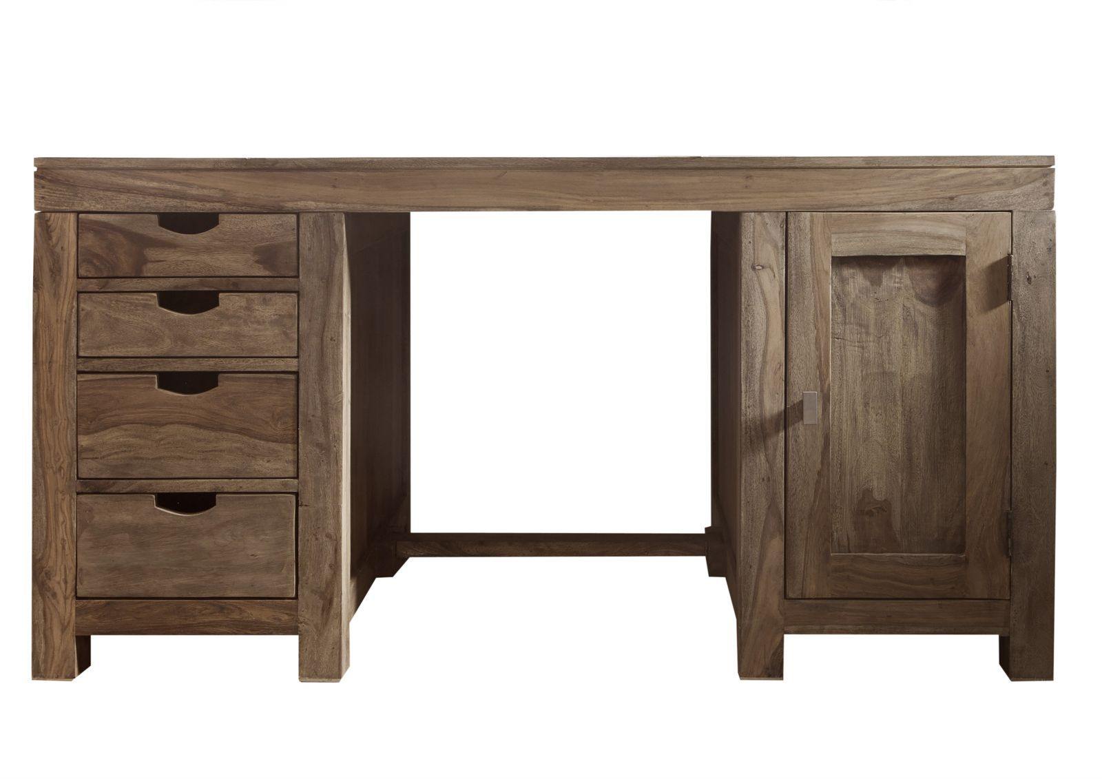 Alpaca Modern Sheesham Study and Computer Desk #2 - Duraster