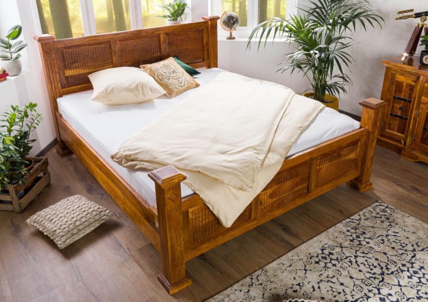 Aristocrat Colonial Acacia Wood Bed #4 - Duraster