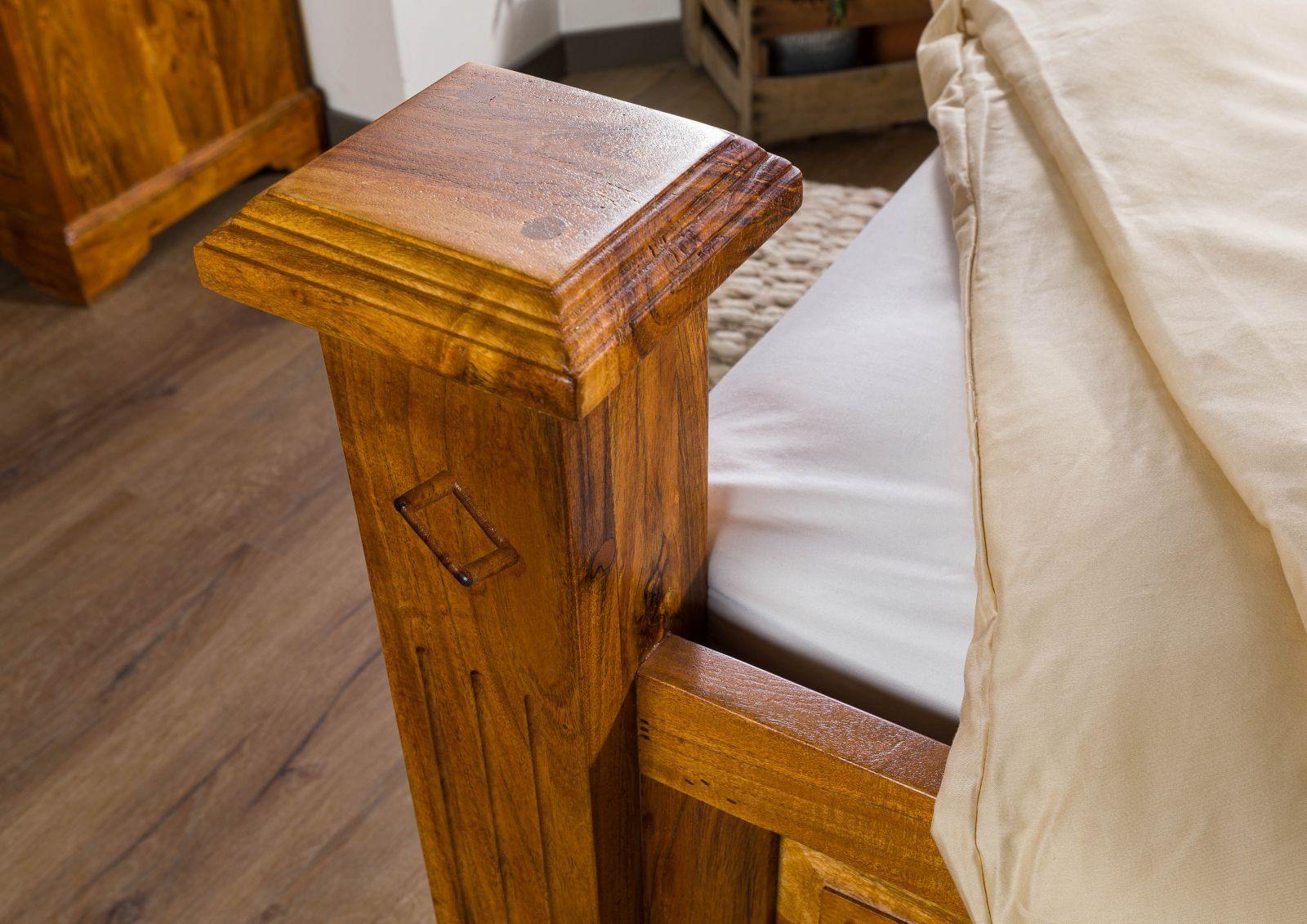 Aristocrat Colonial Acacia Wood Bed #4 - Duraster