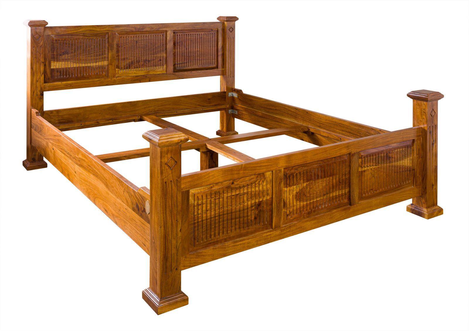 Aristocrat Colonial Acacia Wood Bed #4 - Duraster