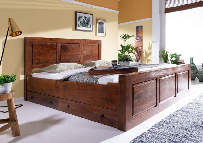 Aristocrat Colonial Acacia Wood Bed #5 - Duraster