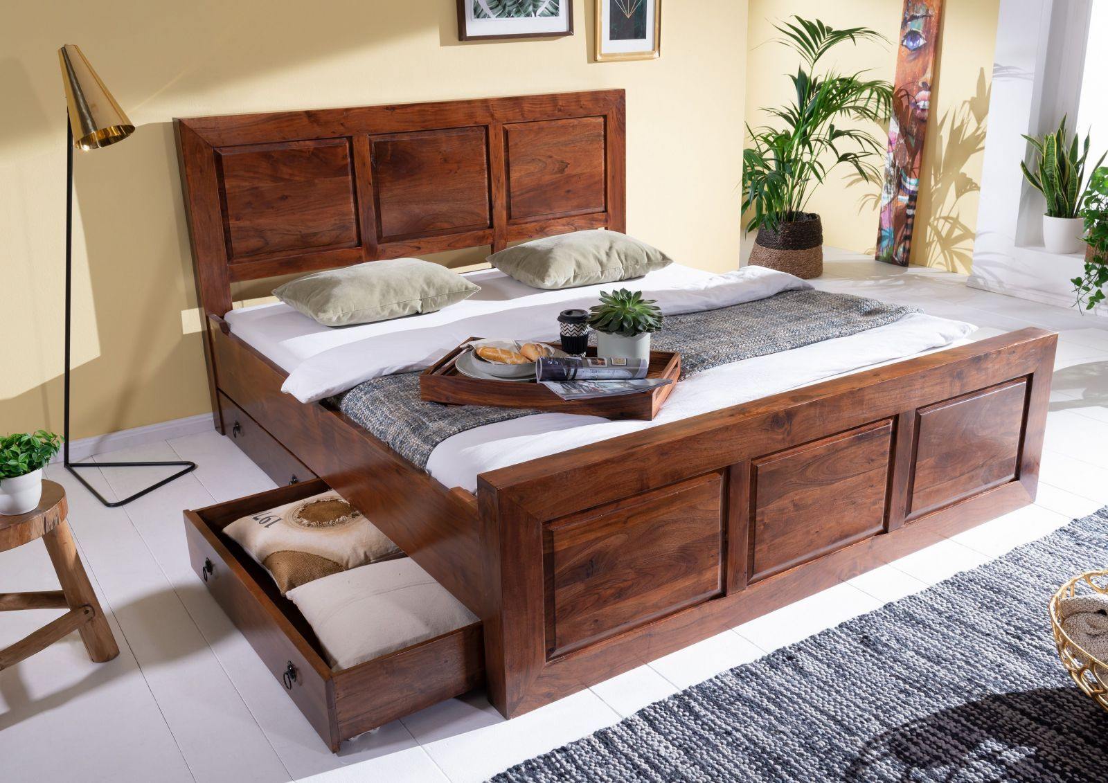 Aristocrat Colonial Acacia Wood Bed #5 - Duraster