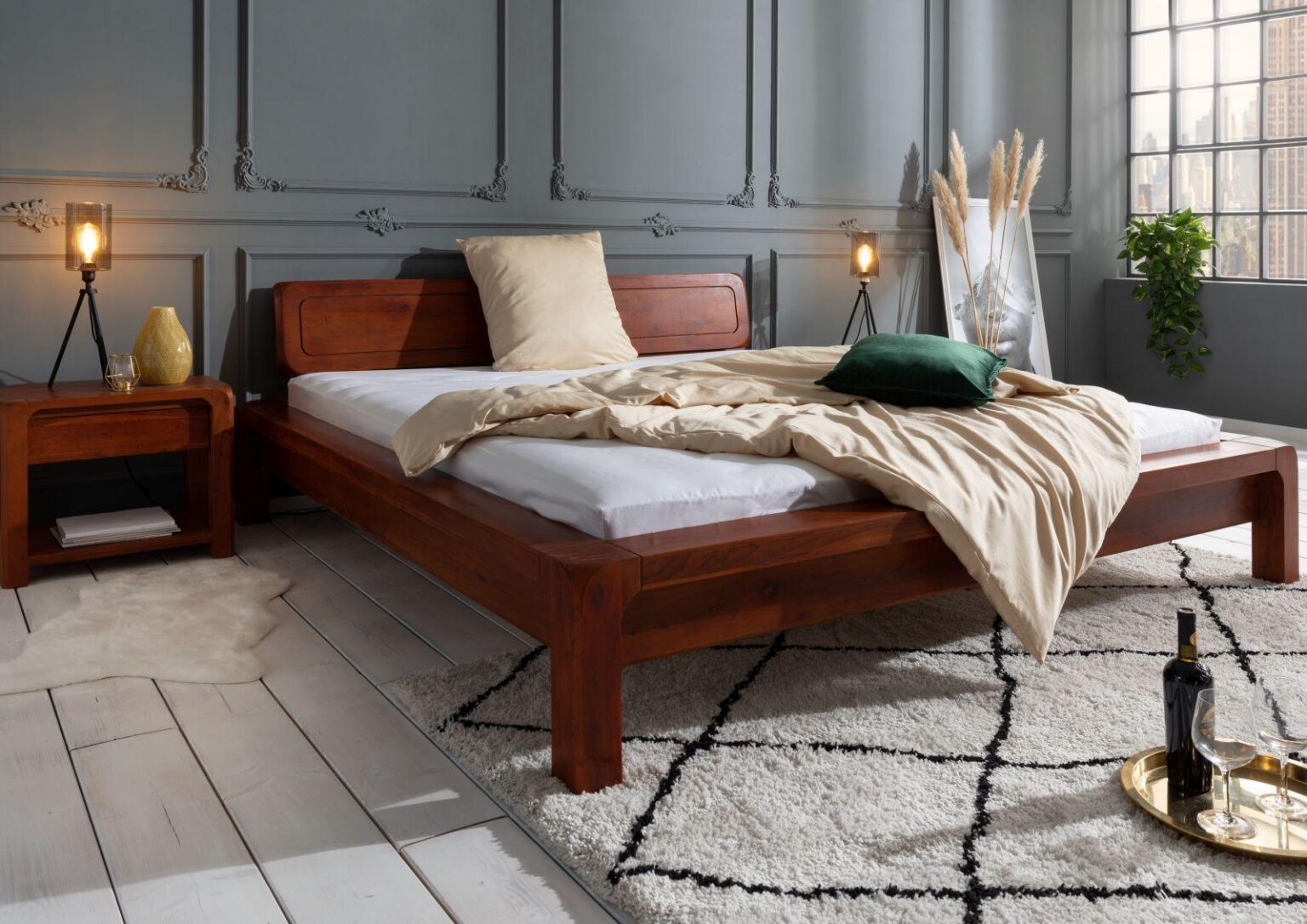 Osian Elegant & Modern Design Bed - Duraster